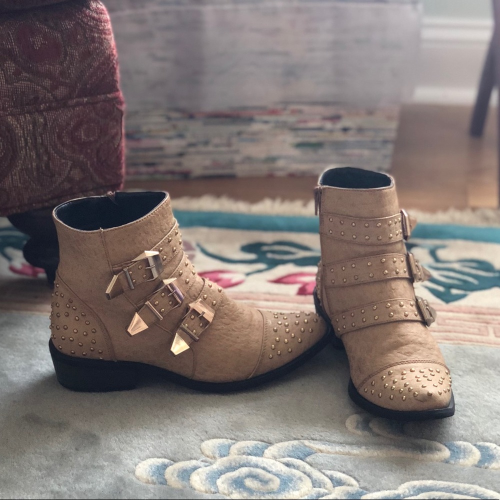 Gold Buckle booties